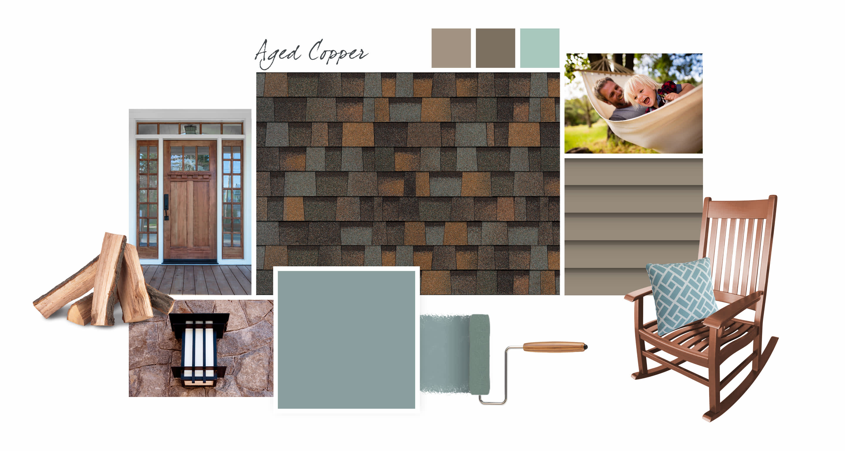 Pairing Type Aged Copper & Delft Owens Corning Roofing