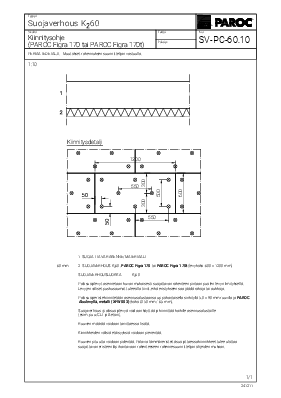 Suojaverhous K230, Kiinnitysohje (SV-PC-60.10)