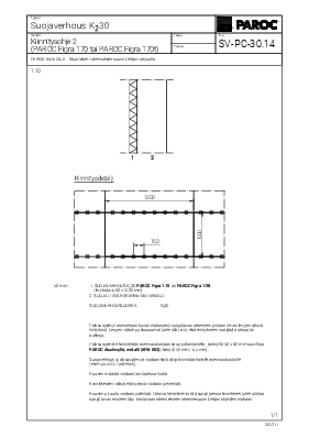 Suojaverhous K230, Kiinnitysohje 2 (SV-PC-30.14)