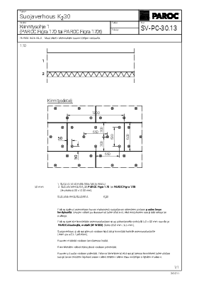 Suojaverhous K230, Kiinnitysohje 1 (SV-PC-30.13)
