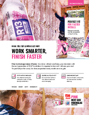 Installing Pink Next Gen Fiberglass R13 Insulation 