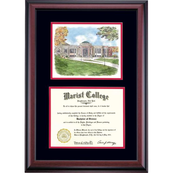 Marist School Color Premier The Rotunda Watercolor Diploma Frame Marist School Color Premier The Rotunda Watercolor Diploma Frame