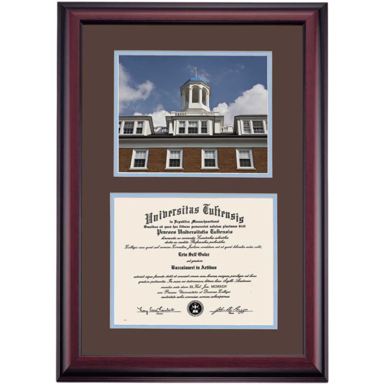 Tufts School Color Premier Carmichael Hall Photograph Diploma Frame