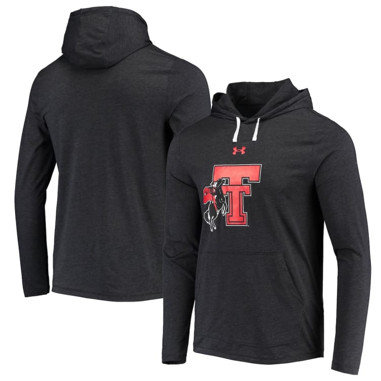 Men's Under Armour Black Texas Tech Red Raiders Team Throwback Pullover ...