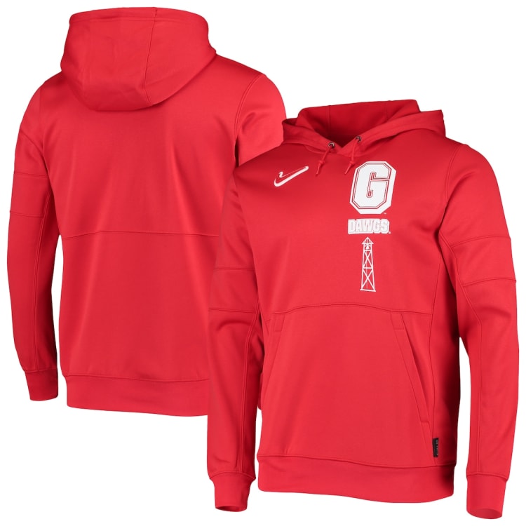 Men's Nike Red Georgia Bulldogs Local Performance Pullover Hoodie