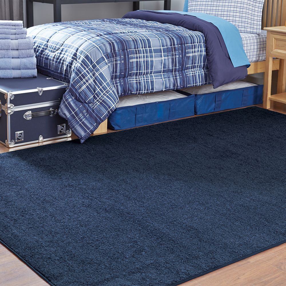 Navy 6 X 9 Solid Area Rug