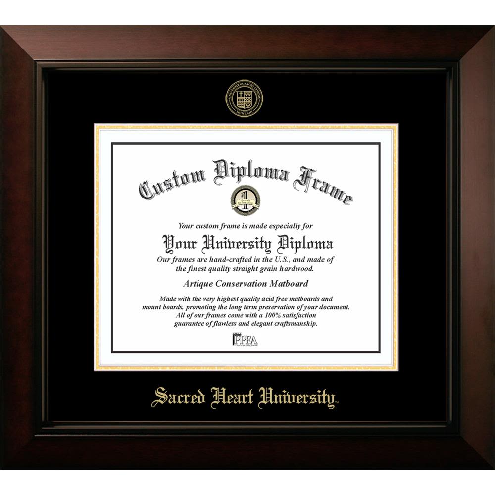 Sacred Heart University Legacy Diploma Frame