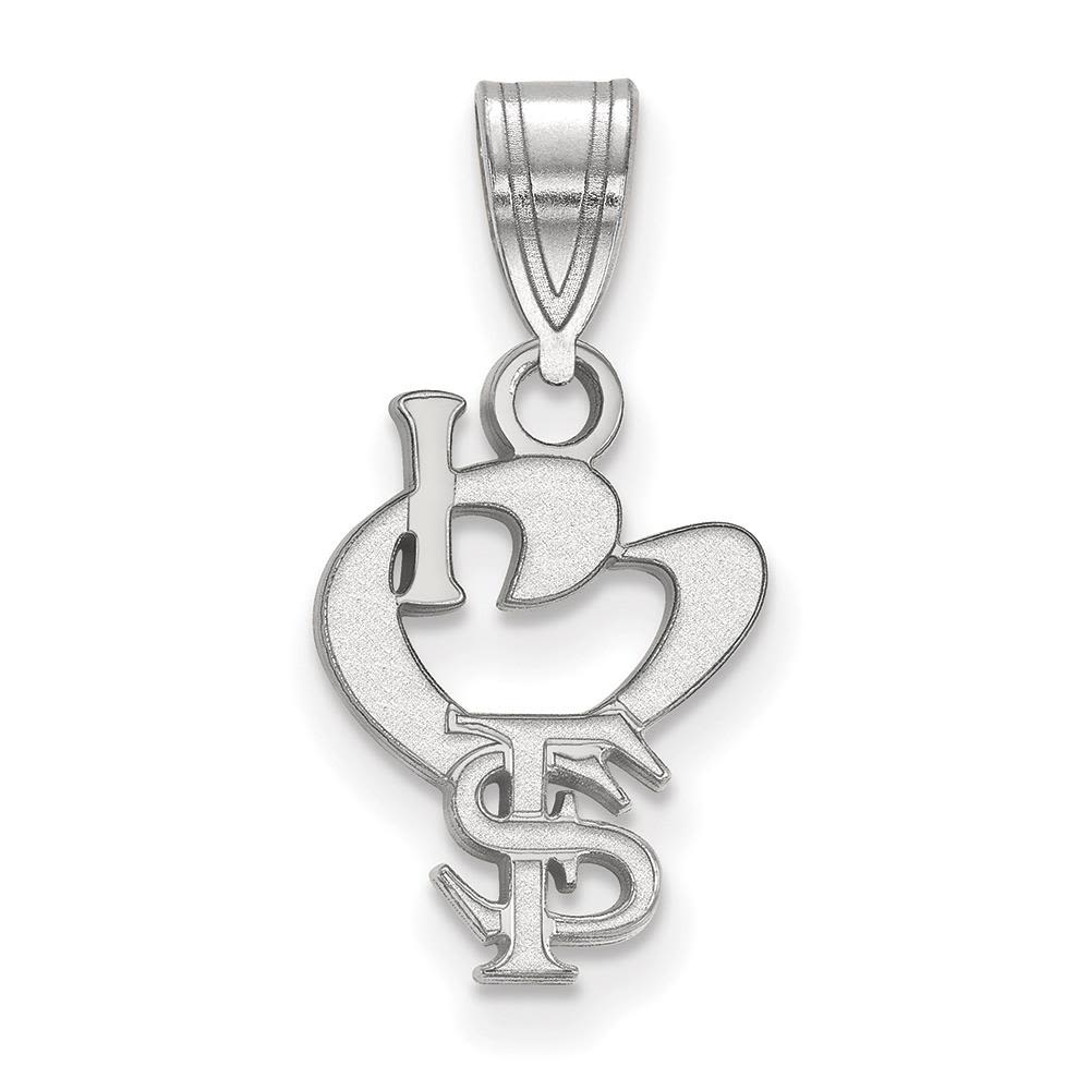 Collegiate Florida State University Sterling Silver LogoArt Florida State University XL Pendant in Circle Collegiate Florida State University Sterling Silver LogoArt Florida State University XL Pendant in Circle