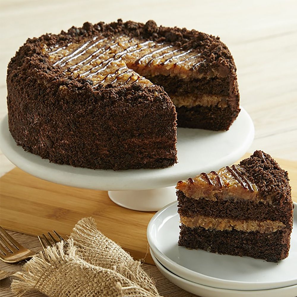 German Chocolate Happy Birthday Cake
