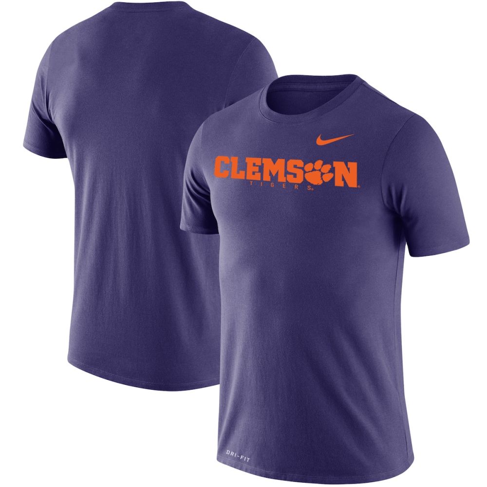 Men's Nike Purple Clemson Tigers Big & Tall Logo Legend Performance T-Shirt