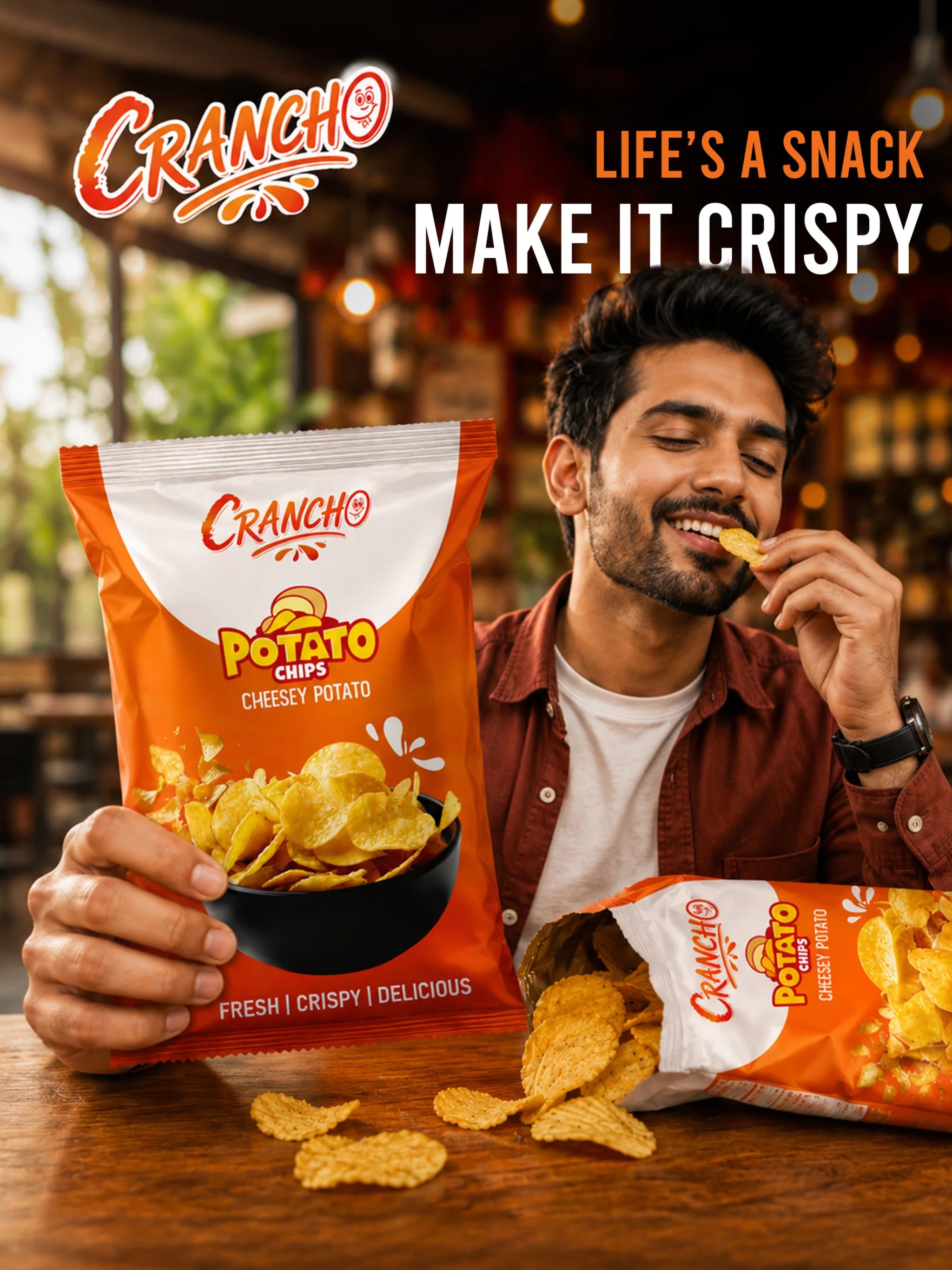 Crancho snack promotional poster