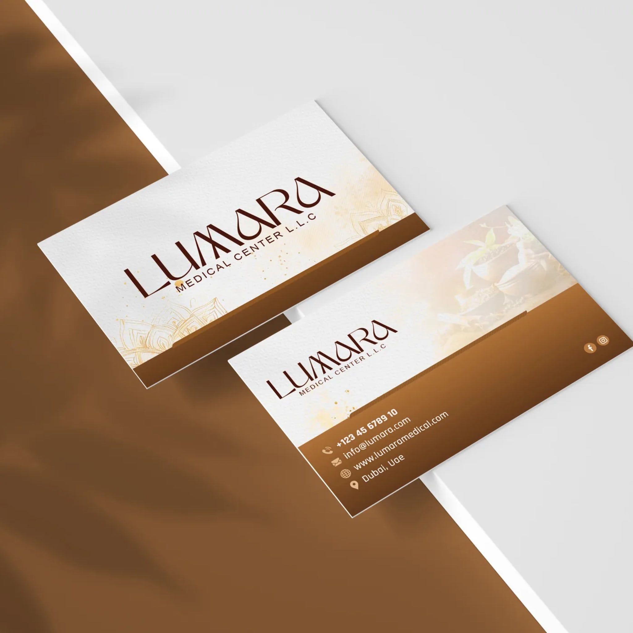 Lumara Medical Center luxury business cards