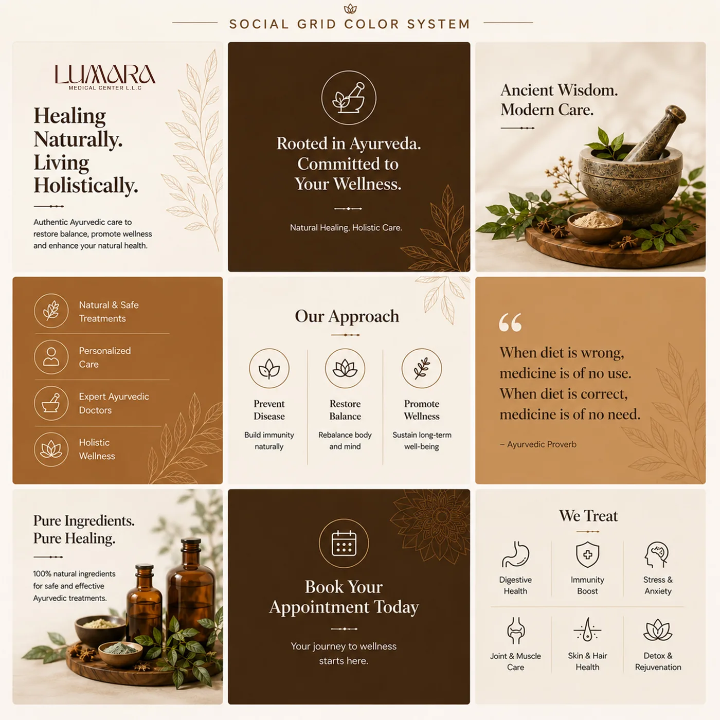 Lumara Medical Center Brand Identity & Holistic Wellness