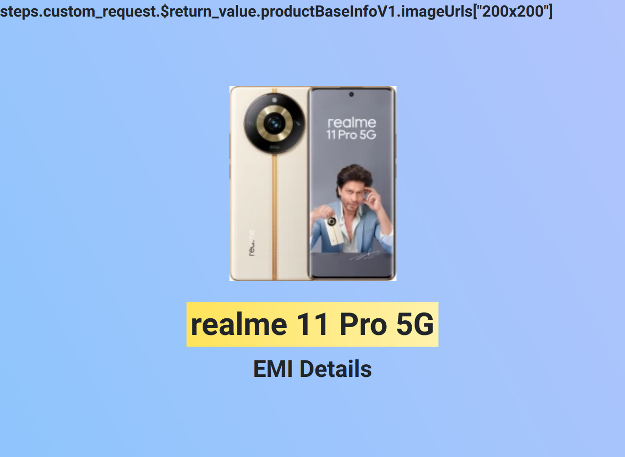 realme 11 Pro 5G No cost EMI ₹ EMI without credit card Bajaj Finance EMI