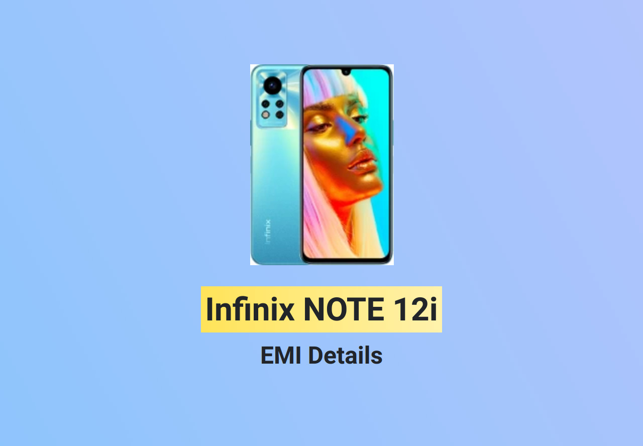 Infinix NOTE 12i EMI