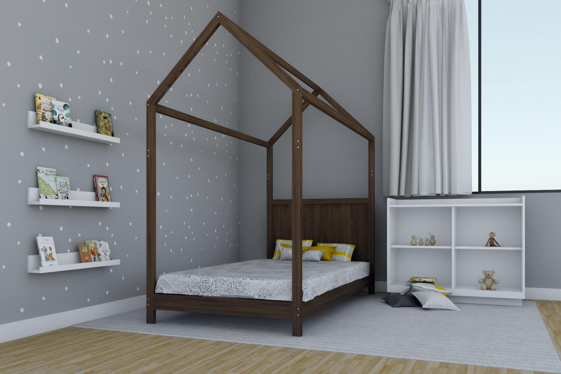 Cama Montessori tipo Casita