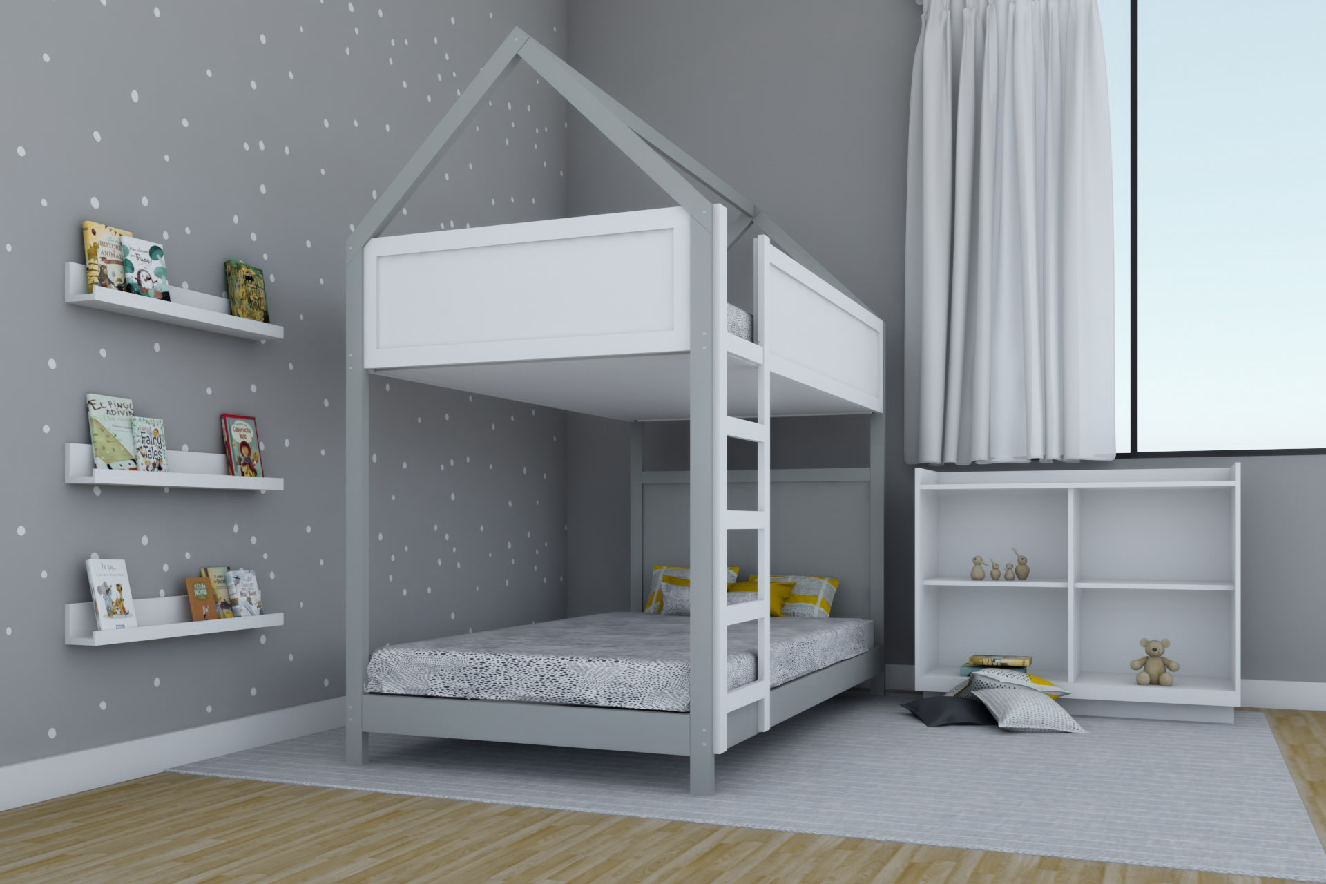 Cama Litera Casita Montessori Individual - DECEN