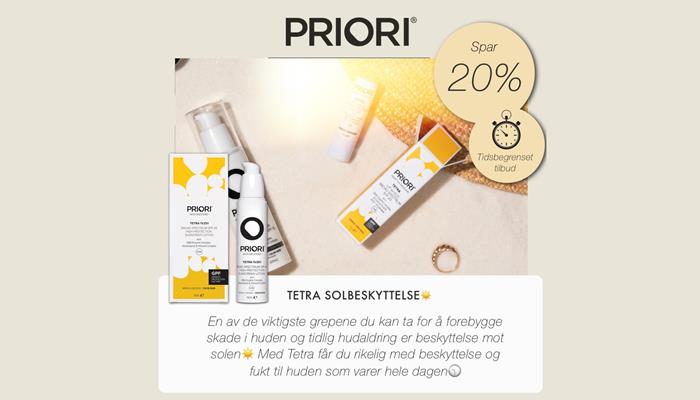 Artikkelbilde - Priori Tetra Solbeskyttelse -20%