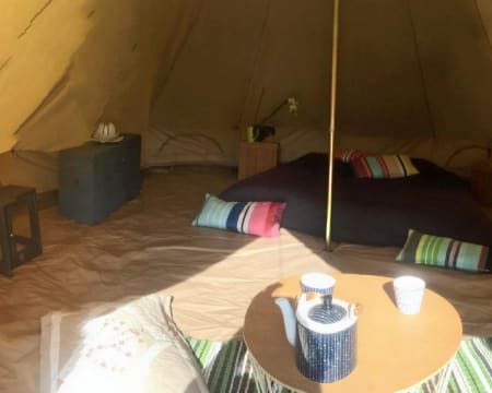 Le Tipi Bien-Être | 1 Noite em Família em Tepee Le Tipi Bien-Être | 1 Noite em Família em Tepee