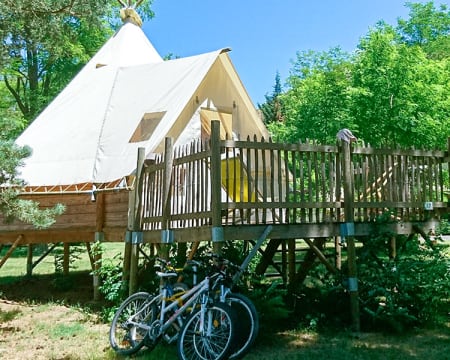 Camping le Viaduc Ardèche**| 1 Noite em Família em Lodge Tipi Camping le Viaduc Ardèche**| 1 Noite em Família em Lodge Tipi