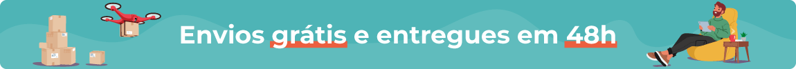 Envios grátis e entregas em 48h