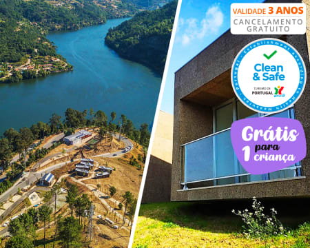 Parque de Campismo de Mourilhe - Cinfães | Estadia Vista Rio Douro em Bungalow com Opção Jantar