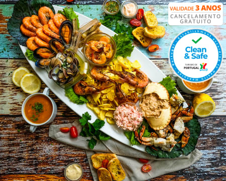 Mariscada com Tudo Incluído para Dois | Restaurante Alcazar
