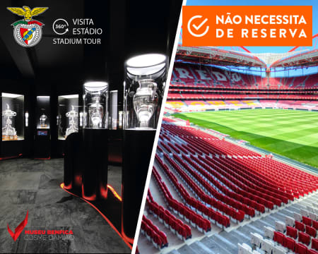 Pack SLB: Visita ao Museu e ao Estádio da Luz + Oferta de Cachecol