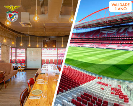 Cachecol + Visita ao Estádio e Museu + Cheque Gourmet 25€ Luz by Chakall | 2 Pessoas Cachecol + Visita ao Estádio e Museu + Cheque Gourmet 25€ Luz by Chakall | 2 Pessoas