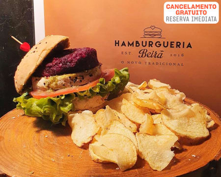 Hamburgueria Beirã | Entrada, Prato Principal e Bebida Hamburgueria Beirã | Entrada, Prato Principal e Bebida