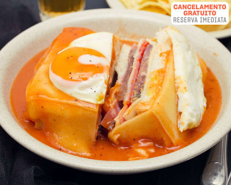 Sabores do Norte para Dois c/ Francesinha + Copo de Vinho | O Portista