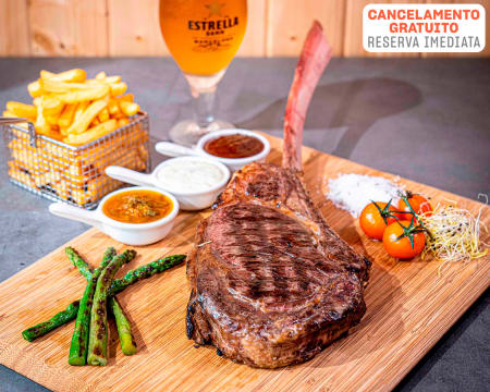 1 Quilo de Tomahawk para Partilhar + Entradas & Bebidas | Steakhouse em Lisboa | Chefe Guiga Restaurant