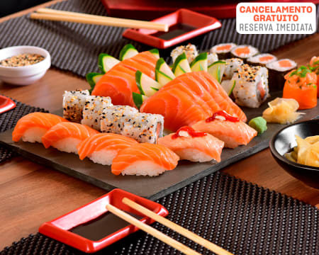 Combinado de 32 ou 48 Peças de Sushi + Entrada para Dois | Sushi Pra Ti - Cantanhede