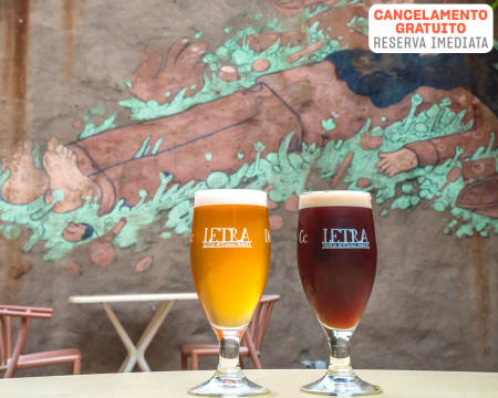 Letraria Craft Beer Garden - Porto | Tábua de Queijos e Enchidos + Cerveja Artesanal para Dois