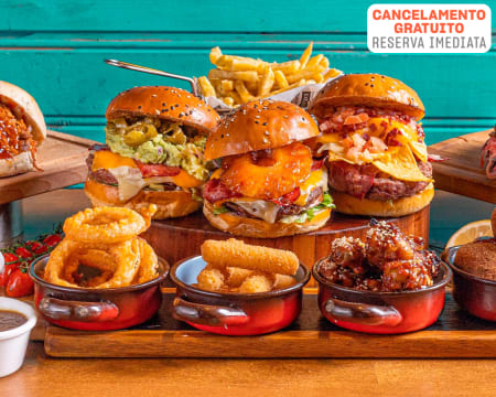 Hambúrgueres Gourmet e Sobremesa para Dois | The Club Burger Bistro & Bar - Parque das Nações