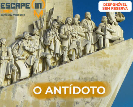 Escape in City - Lisboa | 2 Jogos à Escolha - «O Antídoto» ou «Poetas - O INcontro» | Até 5 Pessoas