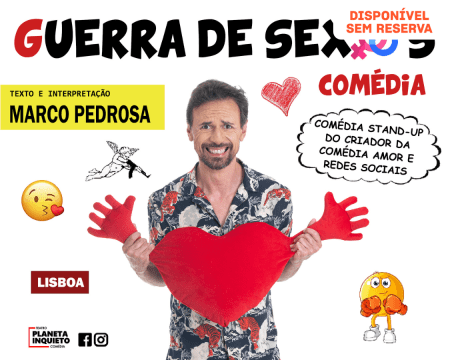 Bilhete para o Espectáculo de Comédia «Guerra de Sexos» | Museu da Farmácia em Lisboa