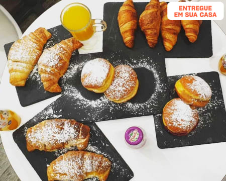 Entrega Grátis em Casa - Sintra | Pequeno-Almoço Guloso para 4 Pessoas! Croissant & Companhia