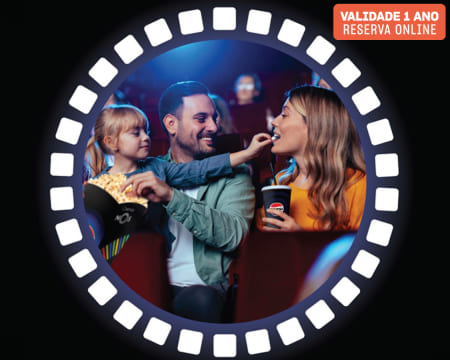 Cinema em Família | 3 Bilhetes Cinema + 3 Menus Pipocas | 30 Cinemas NOS à Escolha