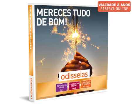 Mereces tudo de bom! | 1400 Experiências à Escolha Mereces tudo de bom! | 1400 Experiências à Escolha