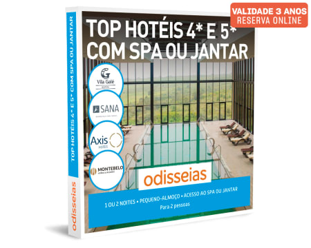 Top Hotéis 4* e 5* com Spa ou Jantar | 50 Estadias à Escolha