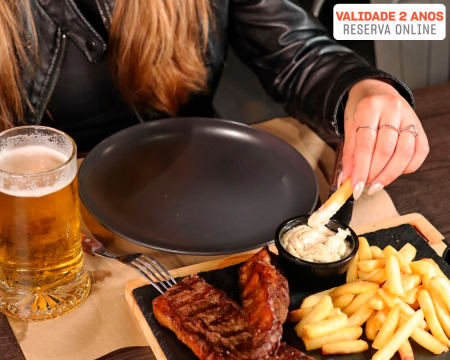 Almoço Executivo com Bebida e Sobremesa para Dois | Ozzie Steakhouse - Oeiras