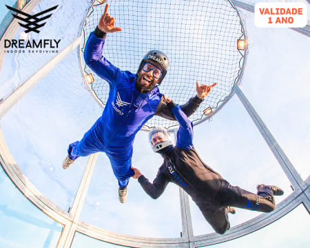 Experiência de Voo em Túnel de Vento Vertical! DreamFly Indoor Skydiving Lisboa