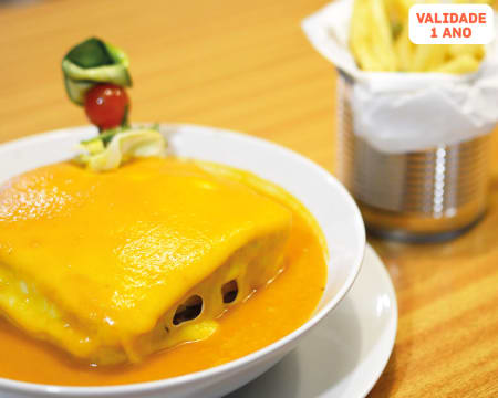 Francesinha Vegetariana & Vinho para Dois | Shanti Vegetariano - Braga