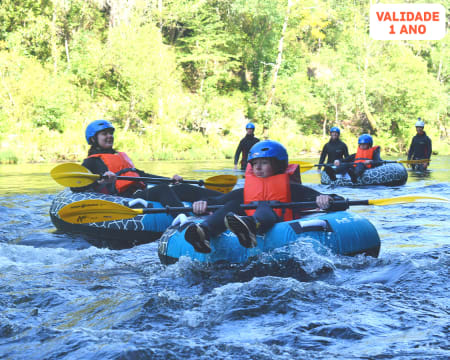 Tubing-Rafting no Rio Paiva + Jeep Tour até à Aldeia da Paradinha para Dois | 3h | Arouca