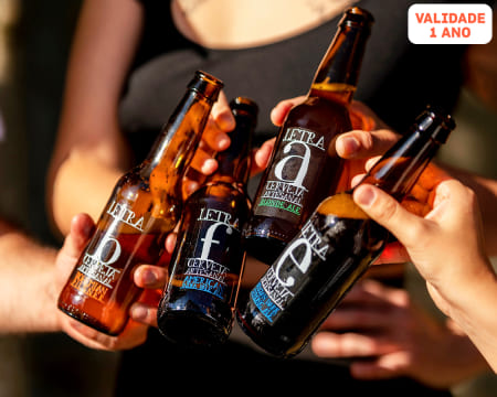 Letraria Brewpub - Visita à Fábrica c/ Prova de Cerveja para Dois + Oferta Pack 6 Cervejas | Vila Verde