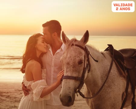 Passeio Privado a Cavalo na Praia para Dois | Presente Romântico! Sintra