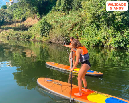 Passeio de Stand Up Paddle no Rio Paiva para Dois | 2h30 | Supbuddypt - Valongo