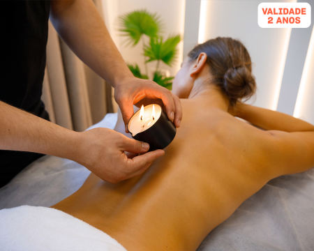 Massagem com Velas Quentes em Vila Nova de Gaia | 1 Hora | Transforme Spa Massagem & Estética