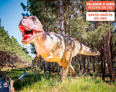 Dino Parque | Entradas para 1 Adulto + 1 Criança